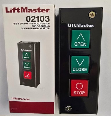 Liftmaster 02103 3-Button Indoor Surface Mount - No  Maintenance Alert System