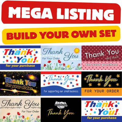 #ad #ad for eBay Seller Thank You Cards Purchase Order Notes Small Business BUILD A SET $11.95