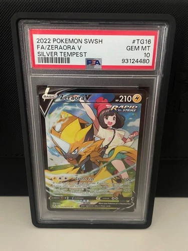 Zeraora V - Silver Tempest - TG16/TG30 - PSA 10