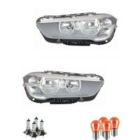 Halogen Scheinwerfer Hauptscheinwerfer Set H7/H7 FüR BMW X1 Inklusive Lampen