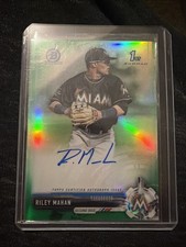 2017 Bowman Draft Chrome Pick Green Refractor /99 Riley Mahan #CDA-RM Auto