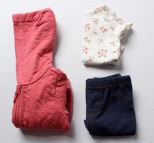 Carter's Baby Girls 3-Pc. Hoodie, Bodysuit  Pants Set AP2 Multicolor Size: 3M