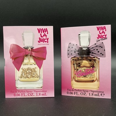 2 PC Viva La Juicy Gold & Juicy Couture EDP-Sample Size 1.8 ml/0.06 fl oz EA-NEW
