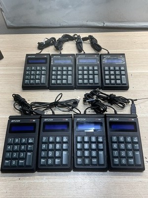 Lot of 8 ID Tech  SREDKEY ASST/MODELS Key Keypad w/ MagStripe Reader /Jua2720