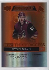 2021 Upper Deck Credentials Debut Ticket Access Orange 91/149 Dysin Mayo #65 0c6