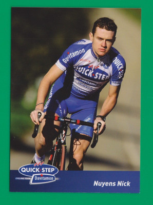 CYCLING cycling card NUYENS NICK team QUICK STEP Davitamon 2004