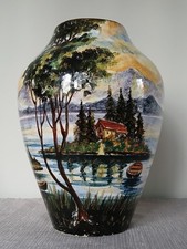 Grande Vaso Dipinto A Mano CERAMICA ARETINI C.A.S.A.  Zulimo Aretini anni '50