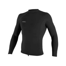 O'Neill Hyperfreak 0.5mm Neoprene Skins Long Sleeve Top Black Small Mens Rashgua