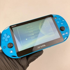 PS Vita PCH-2000 Sony PlayStation Aqua Blue Console & Cable Region Free 343