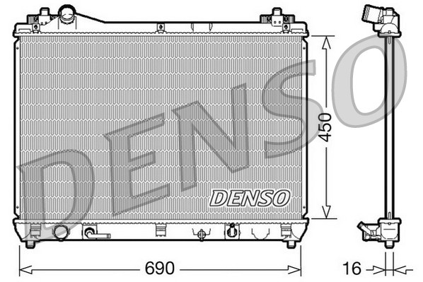 Radiator fits SUZUKI GRAND VITARA JB424, Mk2 2.4 2009 on J24B Denso 1770065J10