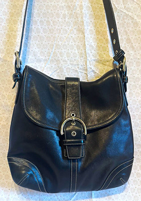 Coach Black SoHo Flap Vintage Shoulder & Crossbody Bag - Model F3S-9480