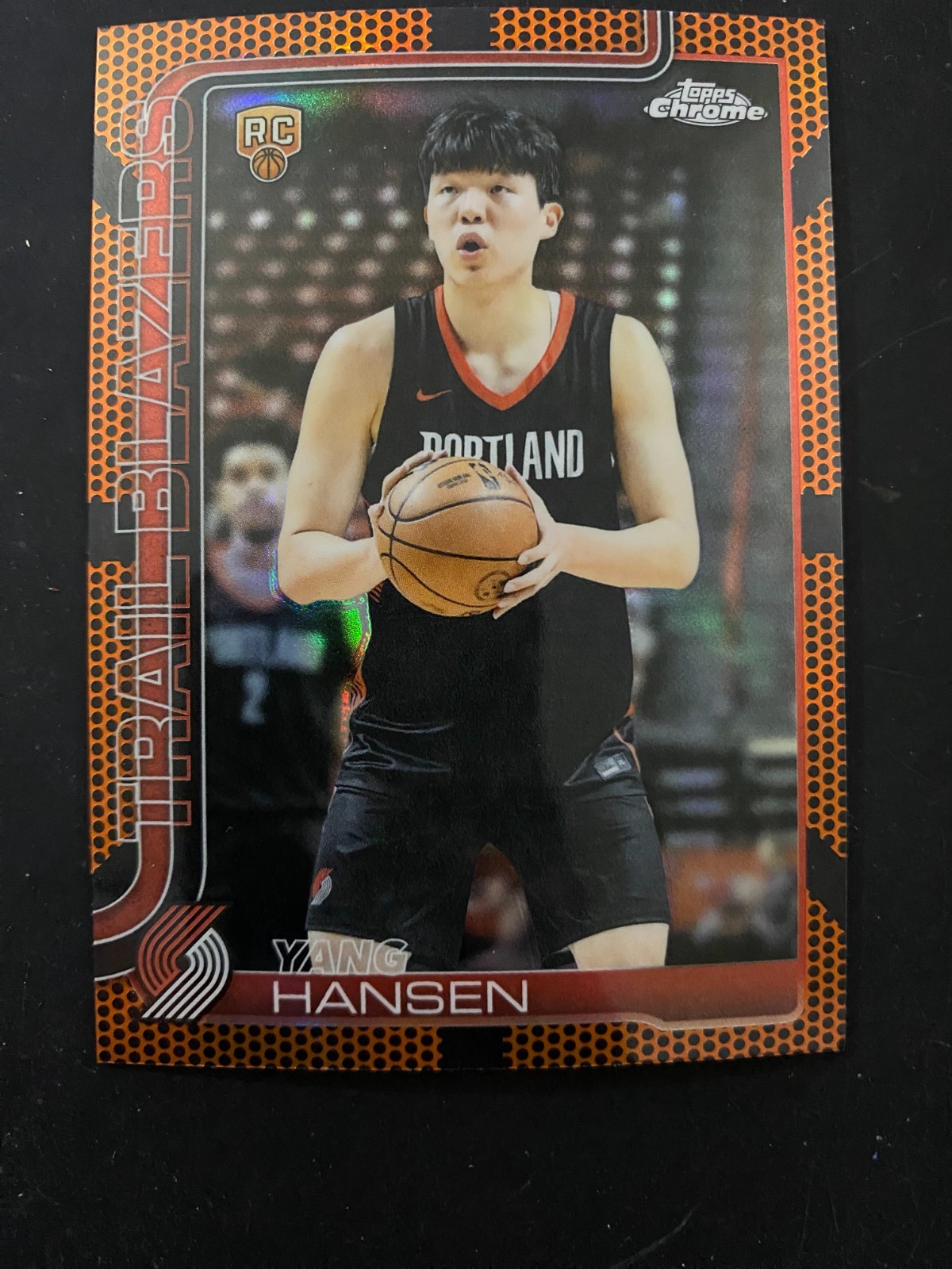 2025-26 Topps Chrome #266 Yang Hansen Basketball Refractor
