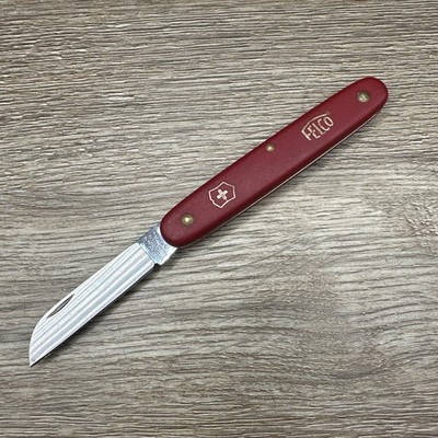 VICTORINOX FELCO FLAT BLADE POCKET KNIFE RED