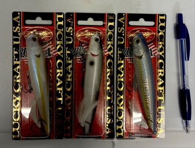 Lot Of 3-Lucky Craft Gunfish 115mm, 4.5 , 3/5oz, 3 Separate Colors, Topwater