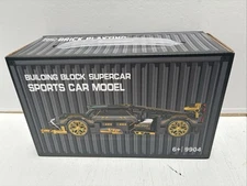 1314 Pcs  Super Sports Car Building Block Kit – Gold And Black ABS-Japan