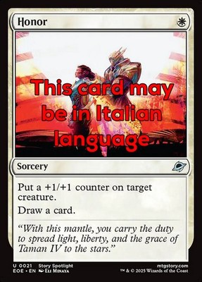 MTG 4x HONOR EXC - HONOR 21 - EOE - MAGIC