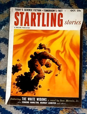 STARTLING STORIES Oct. 1953 Schomburg-c, Beast From 20.000 Fathoms Film Review