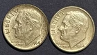 2 1964 Roosevelt Dimes. Philadelphia Mint. 90% Silver. Maybe XF Or Better.