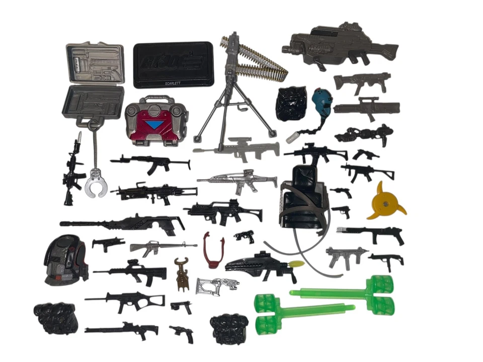 Lote de 332 accesorios armas G.I./GI Joe 25 aniversario/ETC originales de la década de 2000 Foto 2 de 4