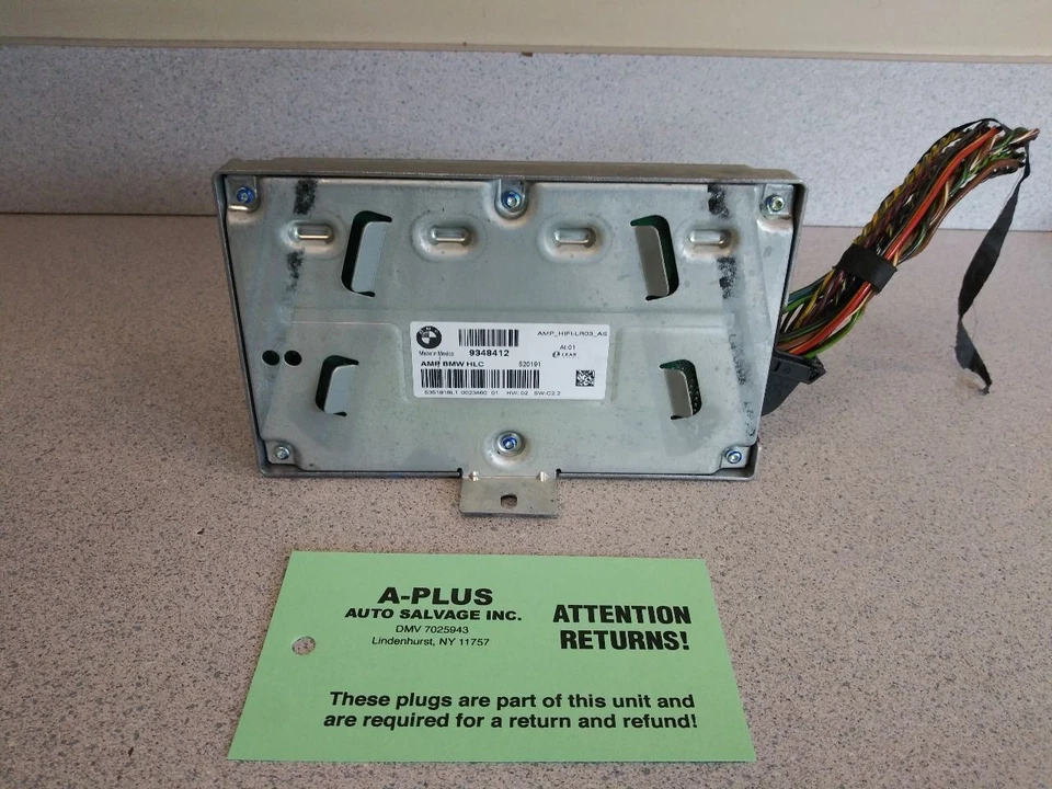 Amplificador de rádio equipamento de áudio OEM 2016 BMW X4 ID 65129348412 compatível com 15-18 - Imagem 2 de 4