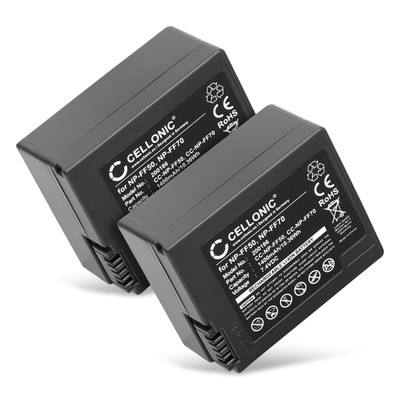 2x Akku für Sony DCR-TRV730 1400mAh 