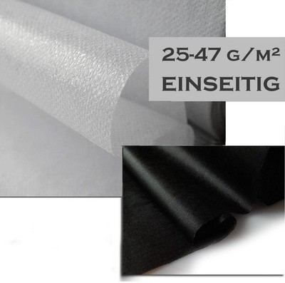 1 m Weber Bügelvlies Bügeleinlage 3,99 /m² 90cm weiß schwarz 25-47 g Verstärkung