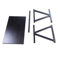 (Black)1Pc Microwave Oven Stand 2 Layers Storage Rack Kitchen Cabinet Counter
