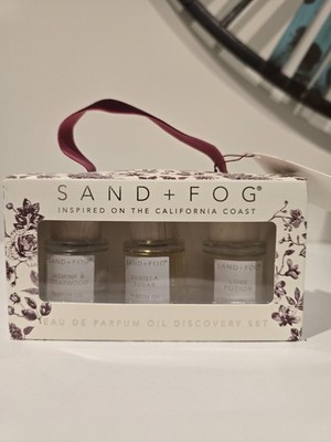 Sand and Fog Perfume Discovery Oil Set with Rollerballs.15 Ml Each.New Sealed