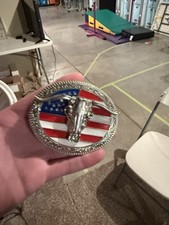 American Flag Belt Buckle