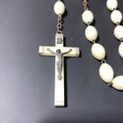 Vintage 1950s Italian Glow In The Dark UV Rosary Beads Crucifix Italy 32” — photo 4