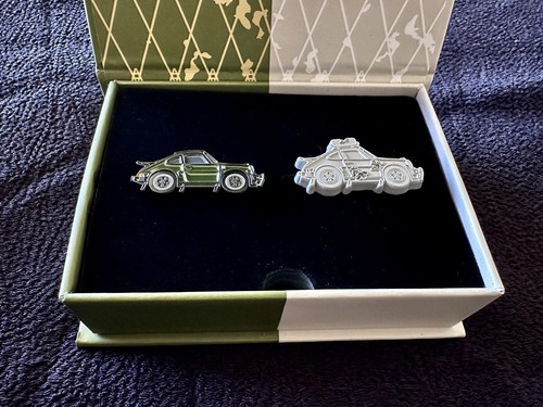 Leen Customs + Daniel Arsham Eroded Safari Rennsport 7 Porsche 911 Pins Ltd 500