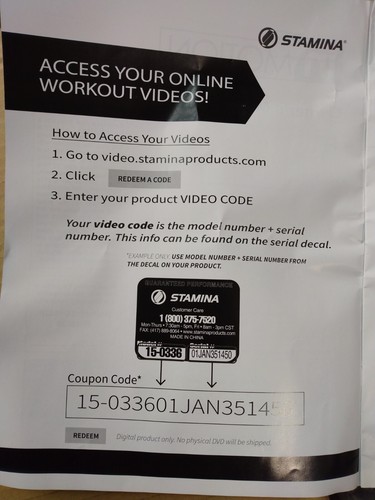 Stamina 55-1602B Inmotion Compact Strider - Picture 8 of 9