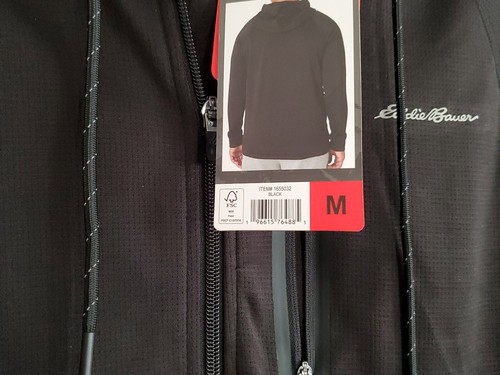 Neu Eddie Bauer Herren Jacke Full Zip Performance Hoodie Kapuze Logo Oberbekleidung M - Bild 8 von 14