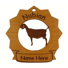 Nubian Goat Personalized With Your Goat's Name