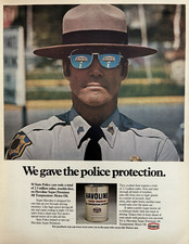 1965 Havoline Texaco Motor Oil Police Protection Star Trust Premium VTG Print Ad