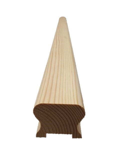 Stair Handrail Pine Grooved and Ungrooved HDR Rails Select Options ...