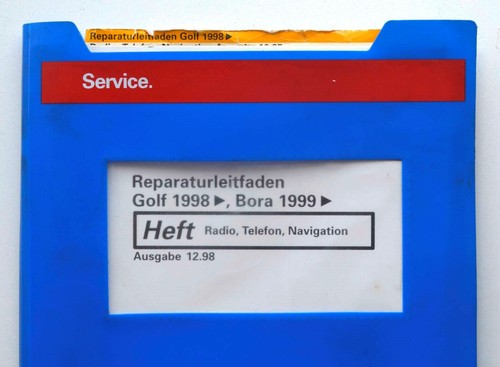 VW Golf 4/Bora, Radio, Telefon, Navigation, Reparaturleitfaden