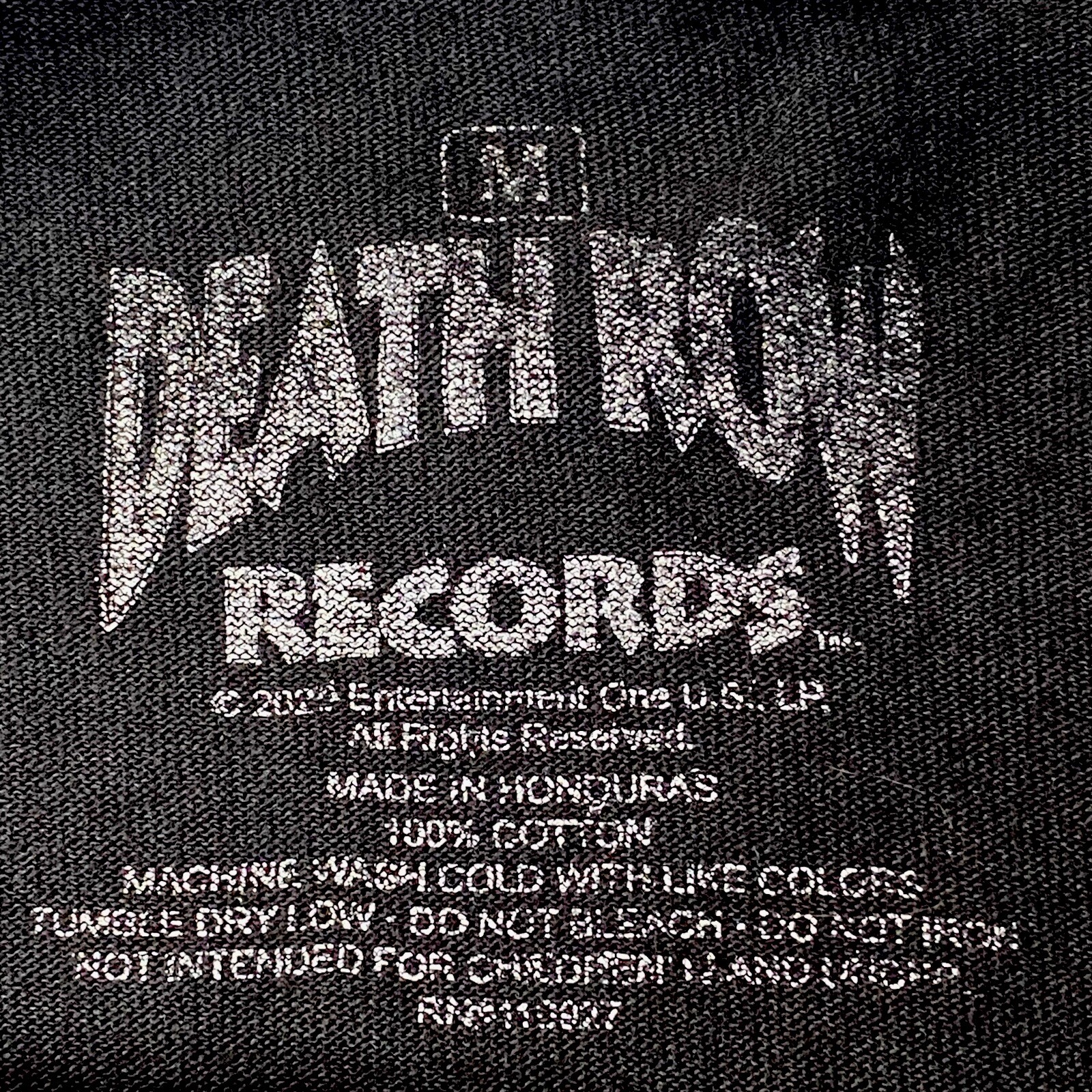 FILA Maglietta Death Row Records da uomo nera media maniche corte M