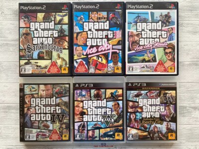 SONY PS2  3 Grand Theft Auto San Andreas & Vice City Stories &   V  Liberty City