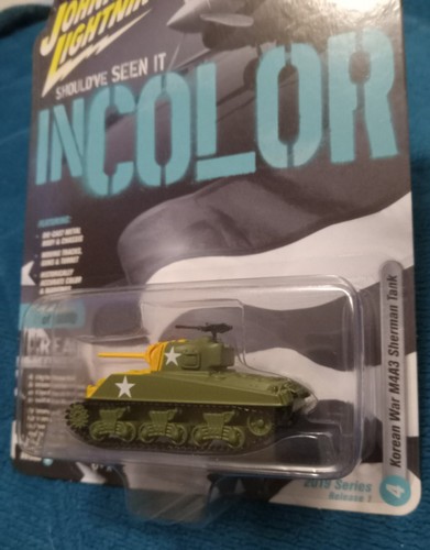 Johnny Lightning In Color Korean War M4A3 Sherman Tank Release 1 Version B - Picture 3 of 4