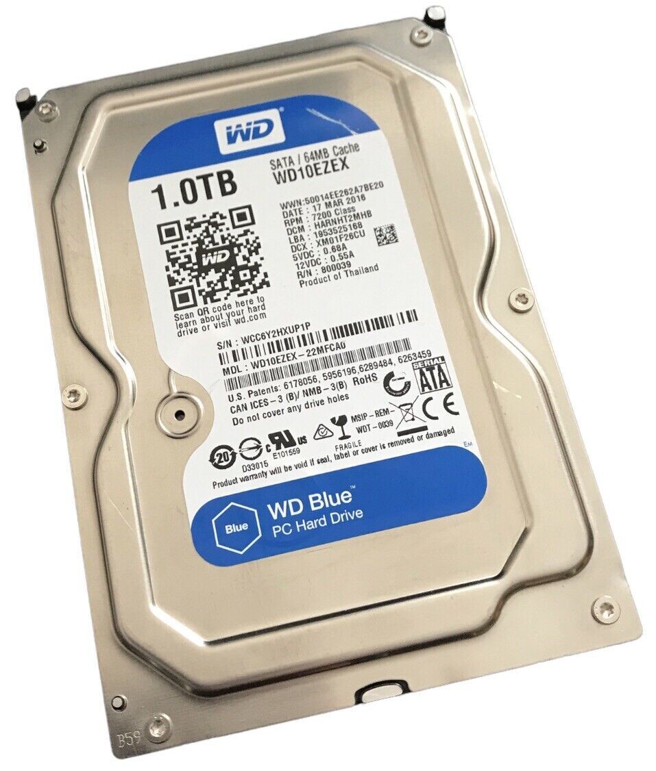 Sata Hdd Wd Blue 6tb Desktop Hard Disk Drive Western Digital Blue