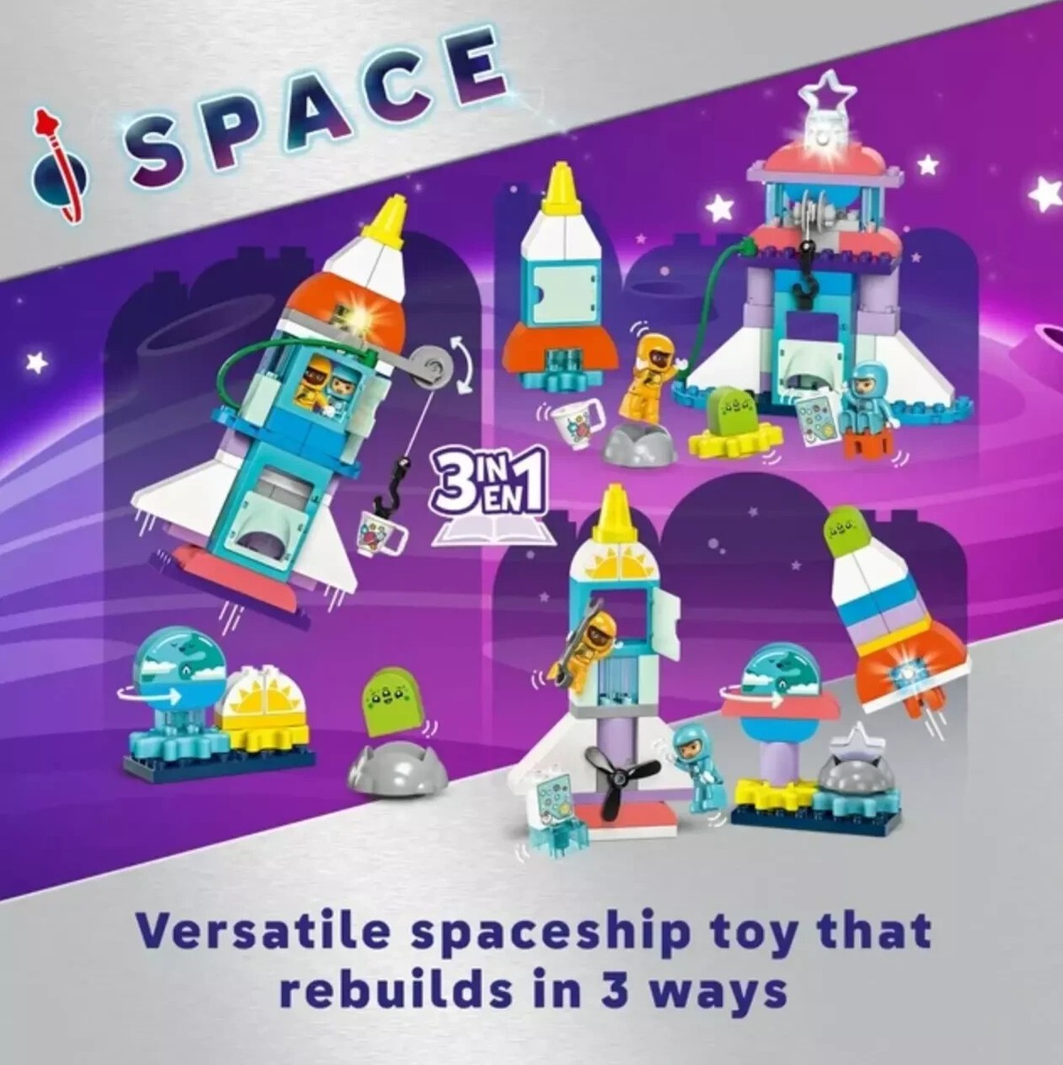 LEGO DUPLO: 3in1 Space Shuttle Adventure (10422) Original - New