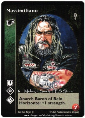 Massimiliano Gangrel Fifth Edition V5 V:TES VTES Vampire CCG