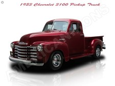 1953 Chevrolet 3100 Pickup Truck New Metal Sign Fully Restored 1953 Chevrolet 3100 Pickup Truck New Metal Sign Fully Restored