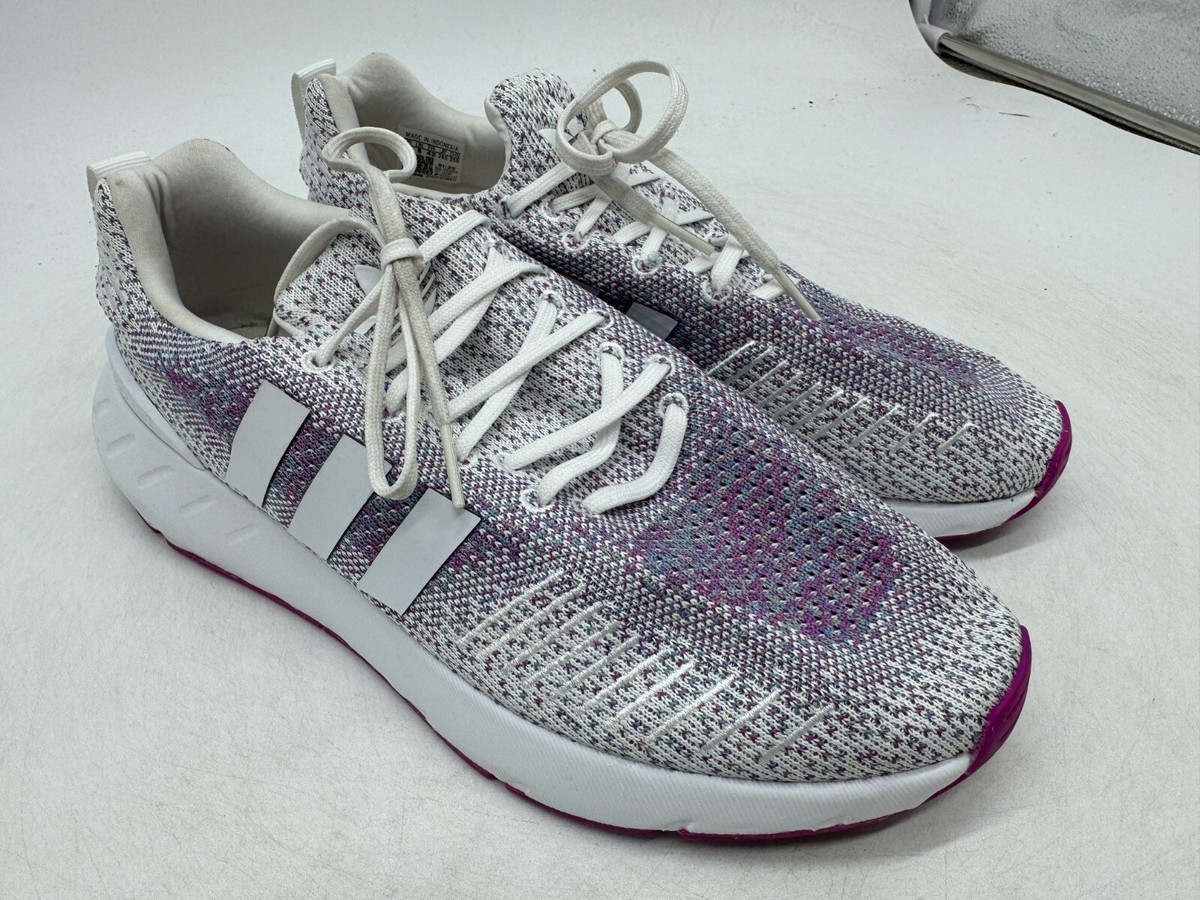 Adidas Swift Run 22 Athletic Shoes Women's Silver Purple Low Top