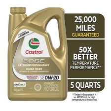 EDGE Extended Perf 0W-20, 5 Quarts 24.76 per gallon