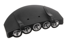 2 Bright 5 LED Under the Brim Cap/ Hat Light HEAD LIGHT with Batteries