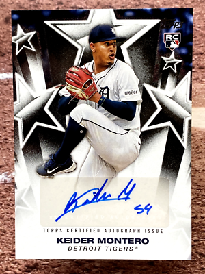 2025 Topps Baseball Stars Autograph Keider Montero #BSA-KM Detroit