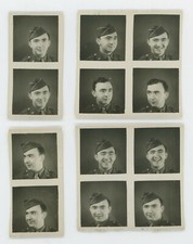 12 WW2 PORTRAIT PHOTOS OF U. S. SOLDIER IN DIFFERENT POSES, POSSIBLY PHOTO BOOTH