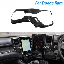 For Dodge Ram 1500 TRX 2019-2024 Carbon Fiber Center Console Navigation Panel